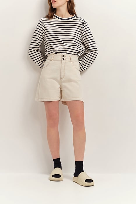 MELKER - OFF WHITE NAVY STRIPED SWEATSHIRT 2