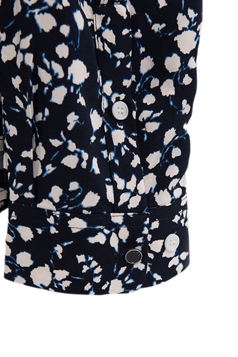 NAVY LENZING™ ECOVERO™ FLOWERY SLIM SHIRT 7