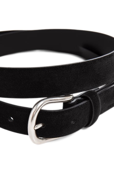 BLACK SUEDE THIN BELT 2