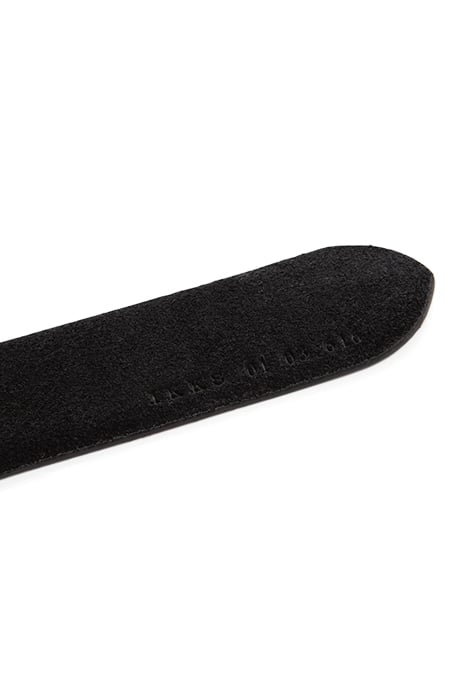 BLACK SUEDE THIN BELT 4