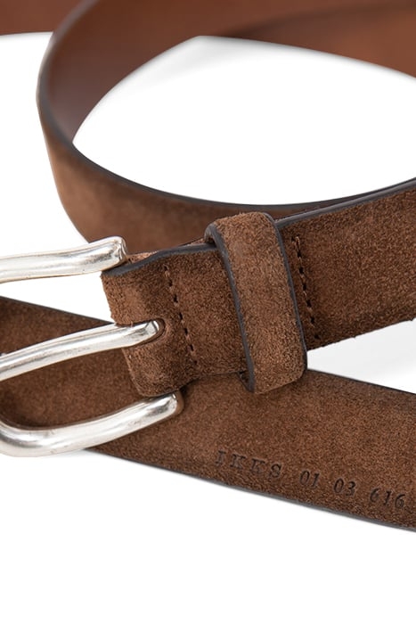 CIGAR SUEDE THIN BELT 6