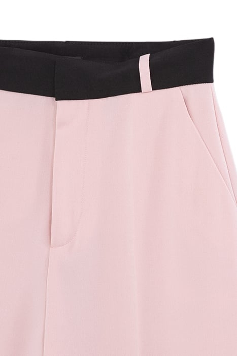 PINK CIGARETTE SUIT TROUSERS WITH BLACK BELT 7