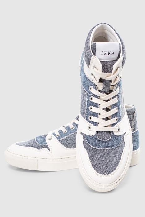 BLUE DENIM CANVAS TRAINERS 4
