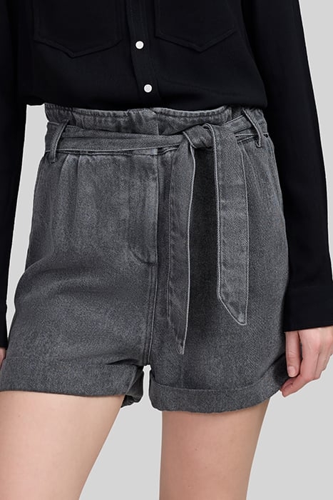 GREY LYOCELL® DENIM SHORTS WITH BELT 7