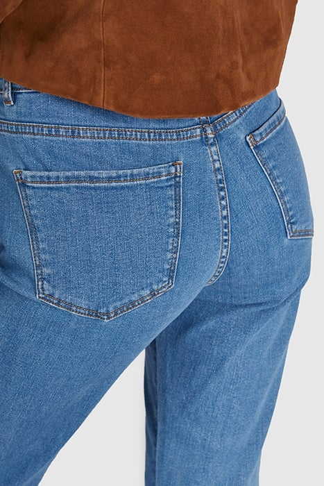 AUTHENTIC FLARED JEANS WITH ETHNIC SCARF 7