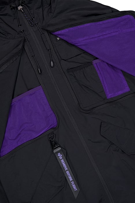 UTILITY FISHTAIL JACKET UV BLACK 5