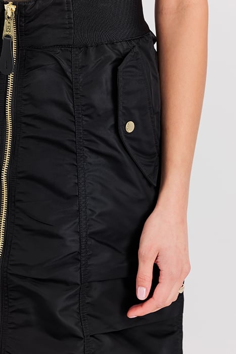 MA-1 MIDI SKIRT BLACK 8