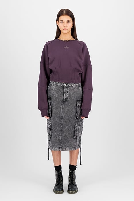 WAISTED SWEATER PLUM 3