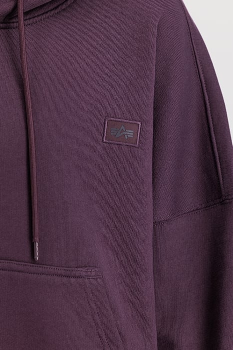 ALPHA ESSENTIALS RL HOODIE PLUM 4