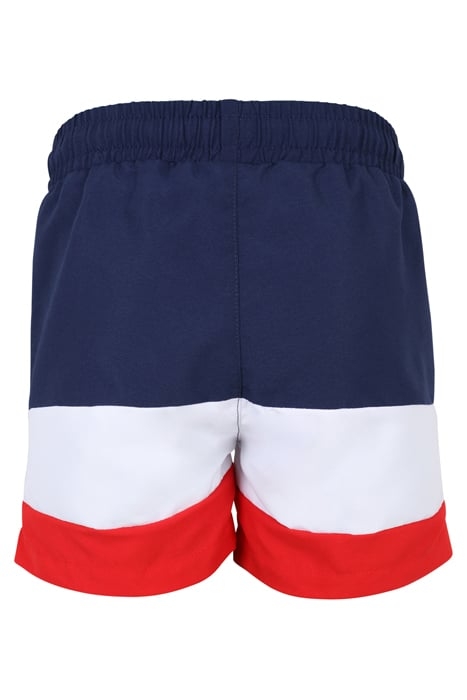 LANGULA BEACH SHORTS MEDIEVAL BLUE-BRIGHT WHITE-TRUE RED 2