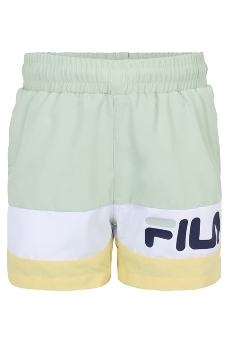 LANGULA BEACH SHORTS SILT GREEN-BRIGHT WHITE-PALE BANANA 1