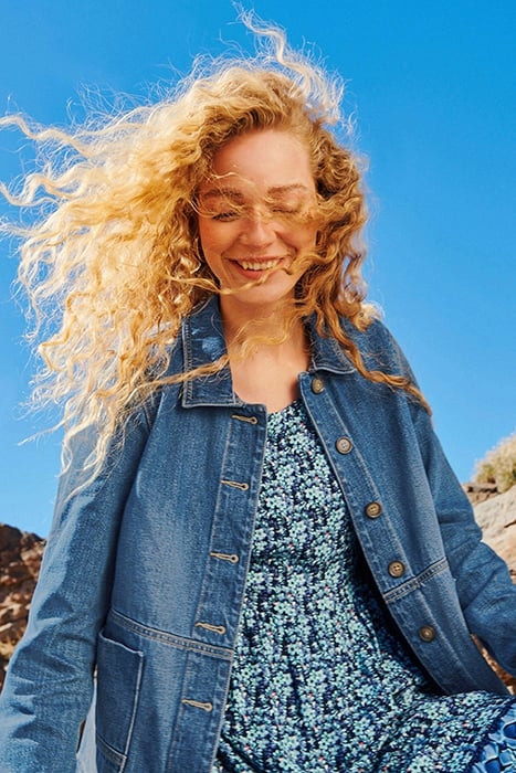 CARRIE DENIM JACKET MID DENIM 4