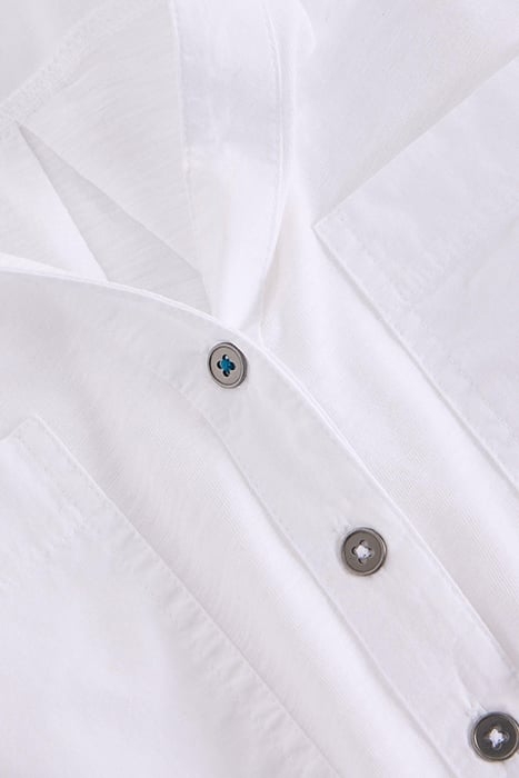 MISSY LONGLINE MIX SHIRT NATURAL WHITE 6