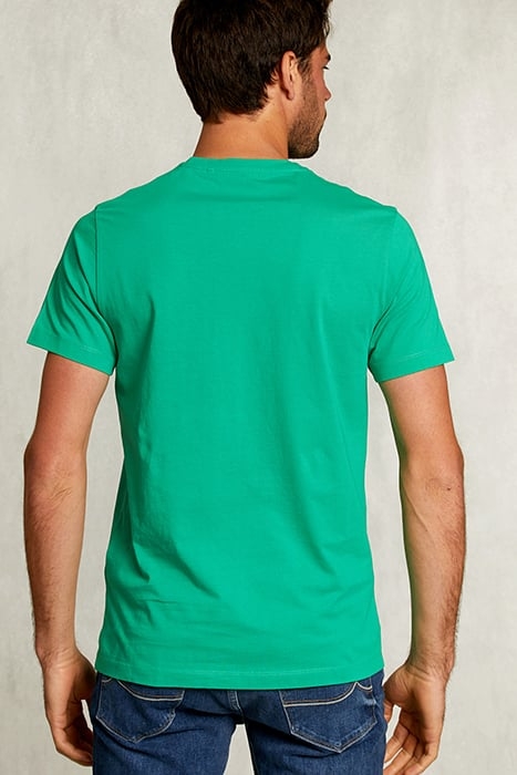 NORMAL FIT BASIC T-SHIRT IN PAPAYA GREEN 2