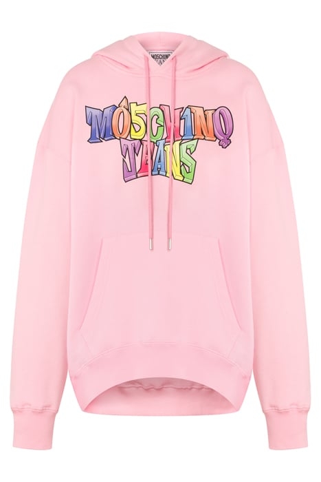 COLORFUL LOGO COTTON SWEATSHIRT PINK 3