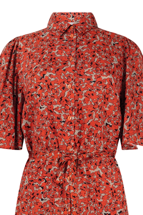 NASMA DRESS GRAPHIC DOT RED 3