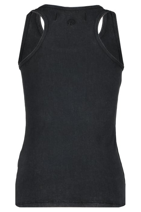 GIRLS PHOENIX SINGLET WASHED BLACK 2