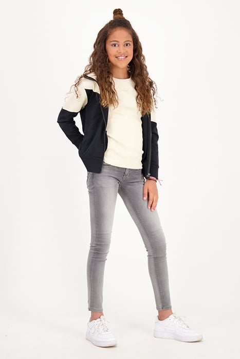 GIRLS ADELAIDE JEANS LIGHT GREY STONE 8