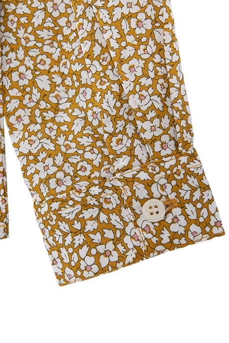BOYS' YELLOW SHIRT WITH FLORAL LIBERTY® FABRIC 6