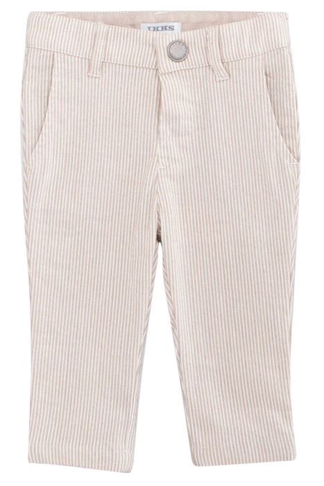BABY BOYS’ BEIGE STRIPED OCCASIONWEAR TROUSERS WITH STRAPS 3