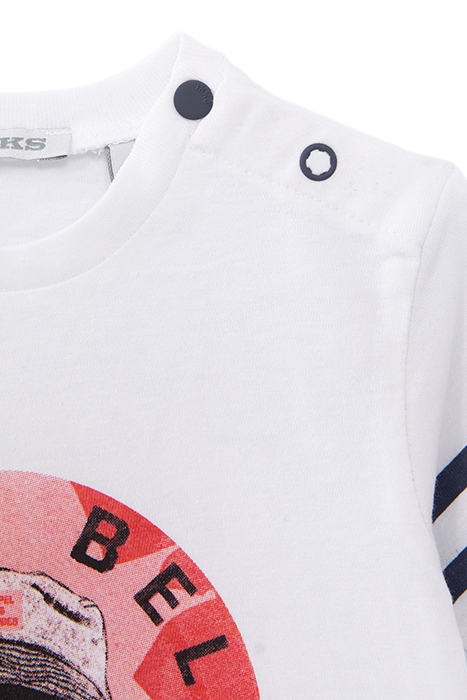 BABY BOYS' OFF-WHITE T-SHIRT WITH LEOPARD IMAGE 4