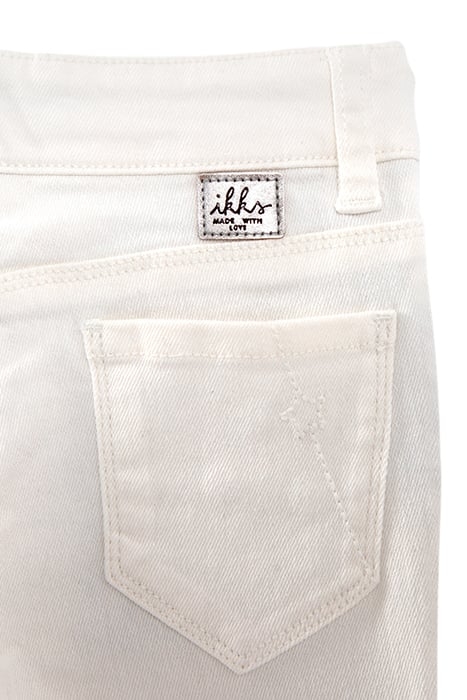 GIRLS' ECRU SKINNY JEANS WITH EMBROIDERY AND STUDS 5