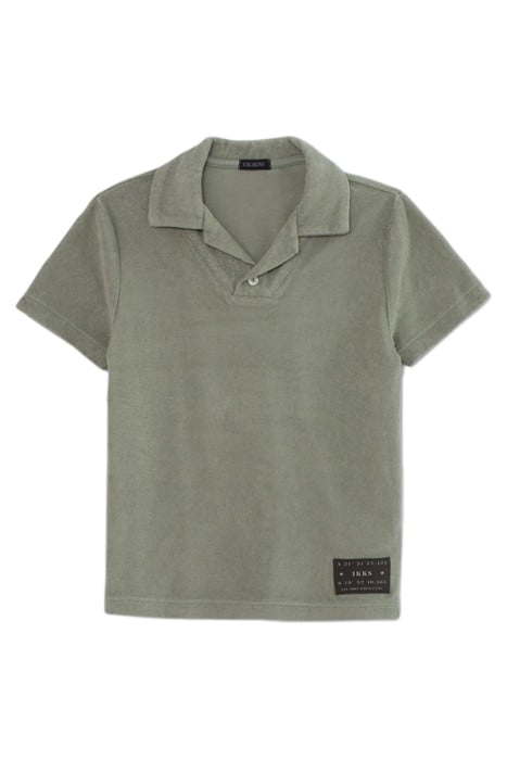BOYS’ KHAKI TERRY POLO SHIRT 1