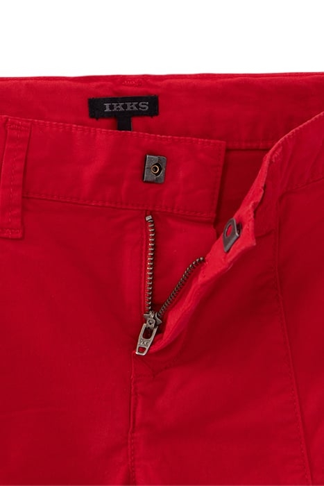 BOYS' RED CARGO BERMUDA SHORTS 4