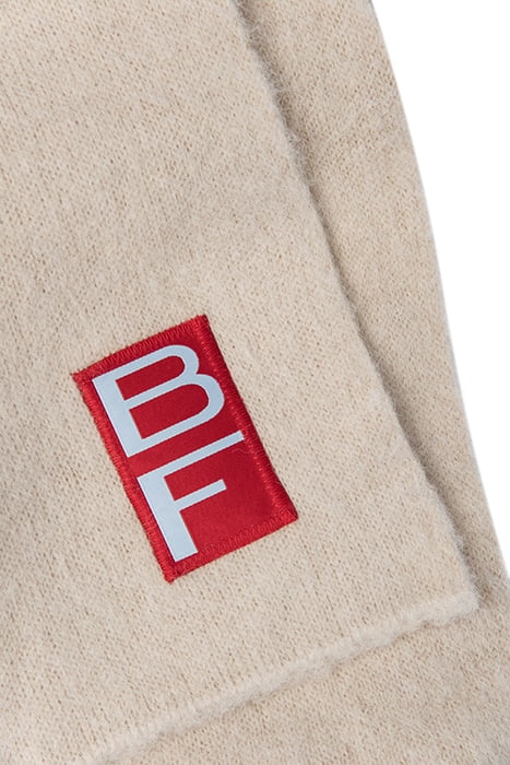 SOLID SCARF CREAM ALPACA CREAM 2