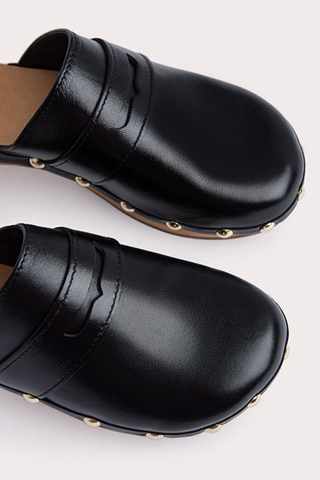 HANS BLACK GLOSS LEATHER BLACK 4