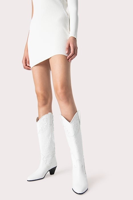 MELVIN OPTIC WHITE CROCO LIZARD LEATHER OPTIC WHITE 2