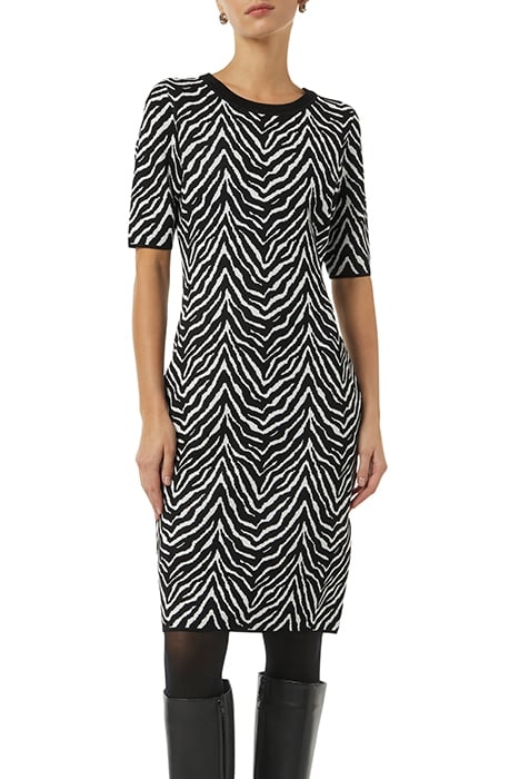 COMMA DRESSES GREY/BLACK 1