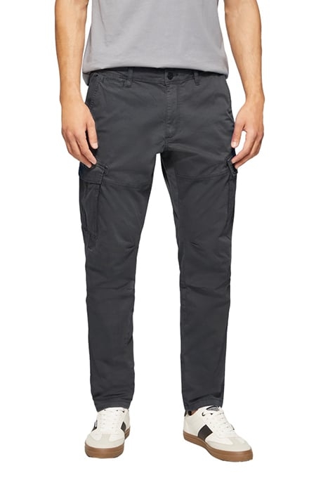 S.OLIVER PANTS GREY/BLACK 1