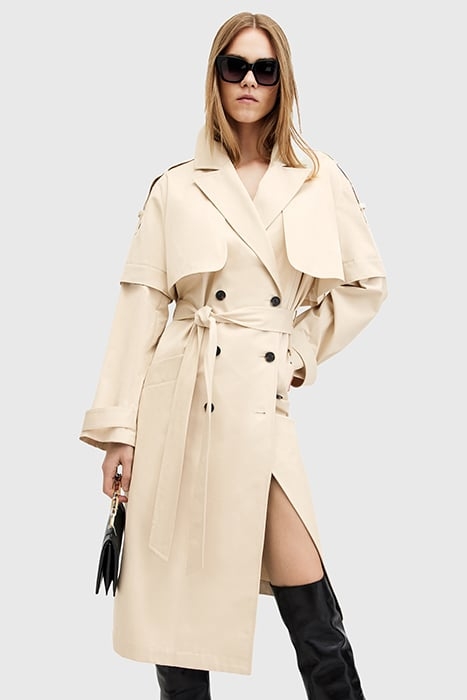 CLYDE TRENCH ECRU WHITE 1