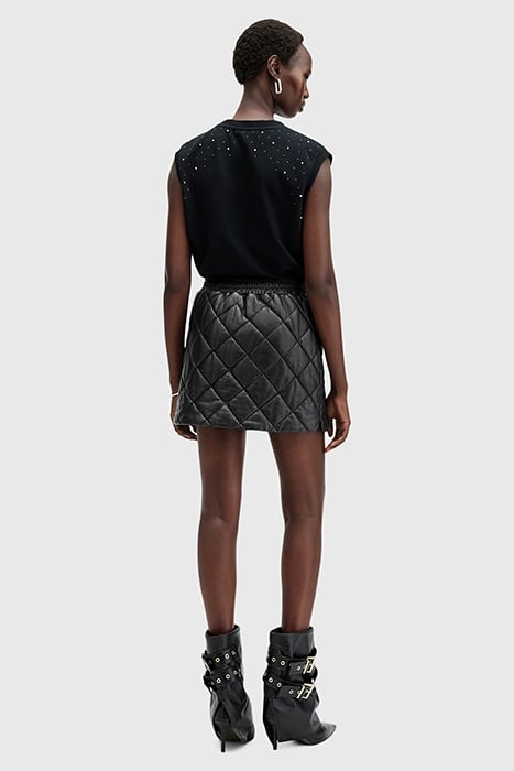OTTIE QUILT SKIRT BLACK 3