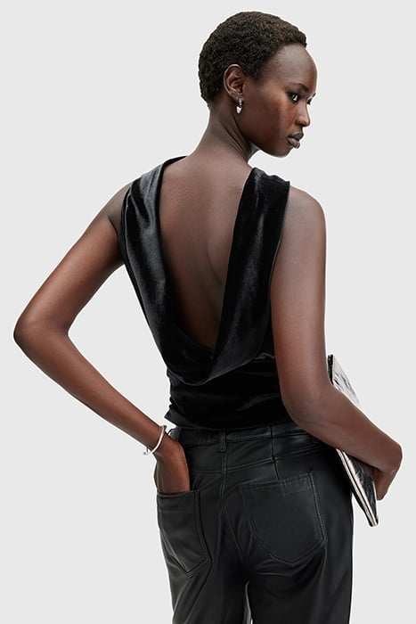BELLATRIX VELVET TOP BLACK 2