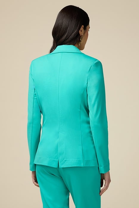 DOUBLE-BREASTED JERSEY BLAZER GREEN 2