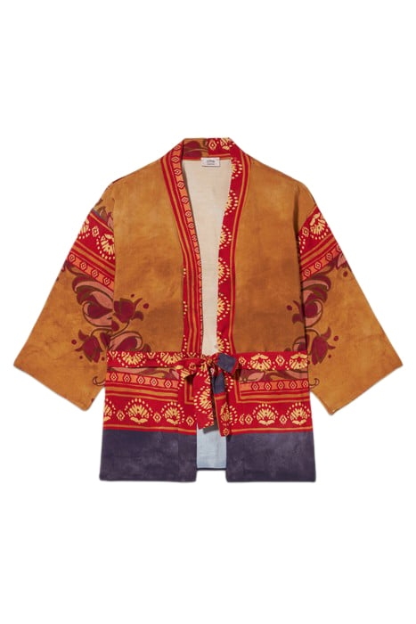 VISCOSE KIMONO JACKET YELLOW 3