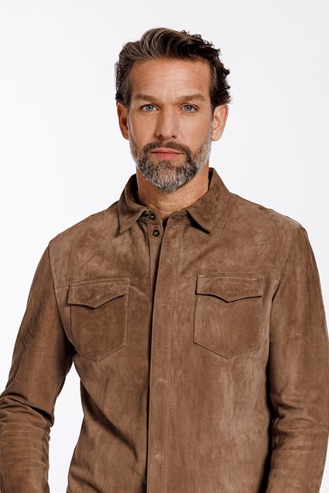ROBERT OVERSHIRT DARK TAUPE 3