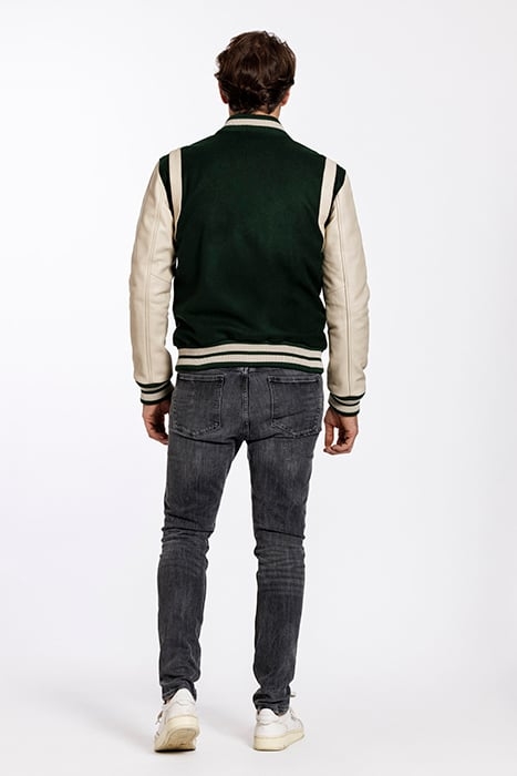 GENE JACKET GREEN / OFF WHITE 2