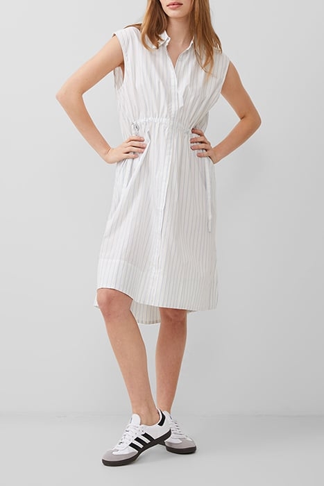 RHODES POPLIN STRIPE SHRT DRSS WHITE/CASHMERESTRIPE 1