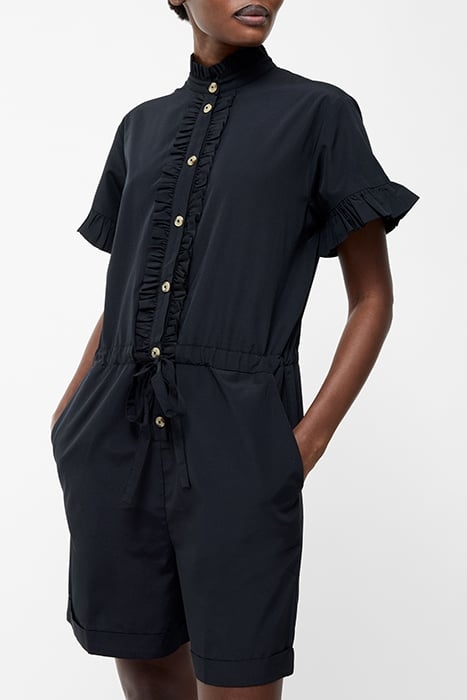 FRILL PLAYSUIT SZ18 BLACK 1