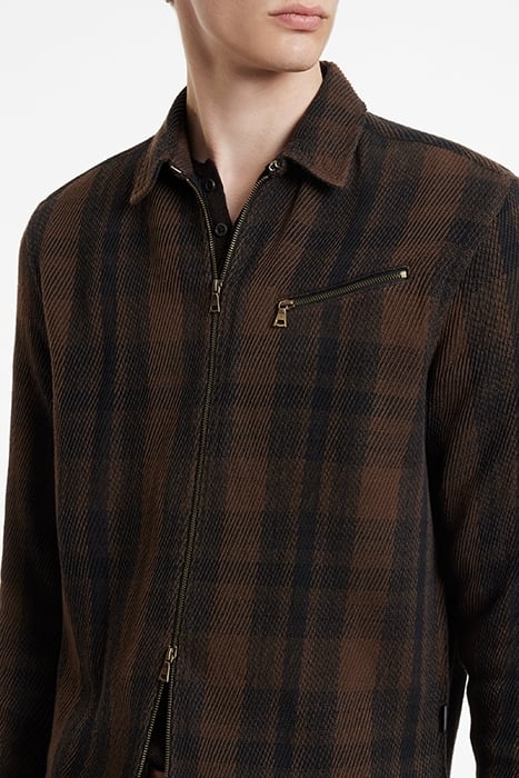 LS ROBBINS YARN DYE SPORT DARK BROWN 3