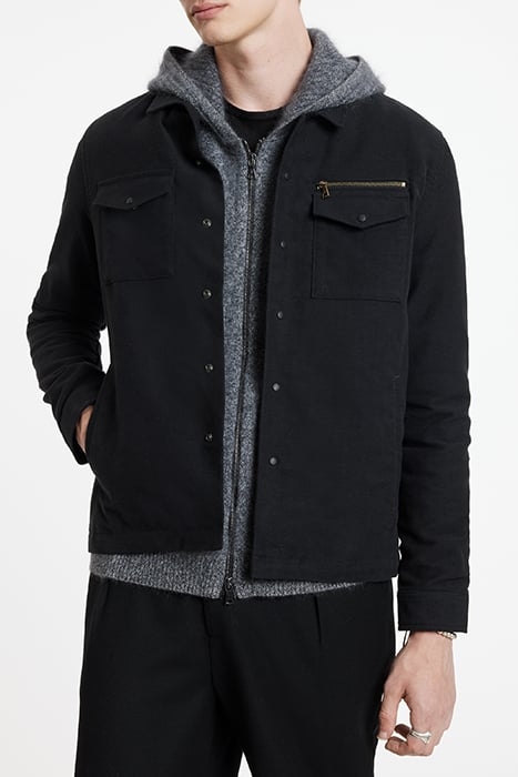 CALLUM JACKET - CAMP COLL BLACK 1
