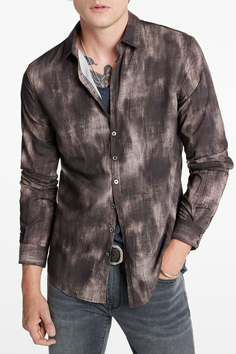 MULTI BUTTON SLIM FIT SHIRT BRANDY 1