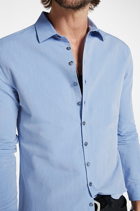 MULTI BUTTON SLIM FIT SHIRT FROST BLUE 3