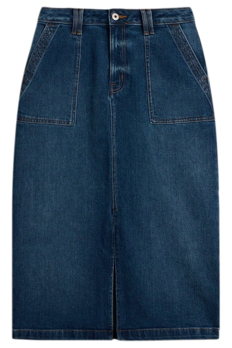 MAREN DENIM MIDI SKIRT MID DENIM 4