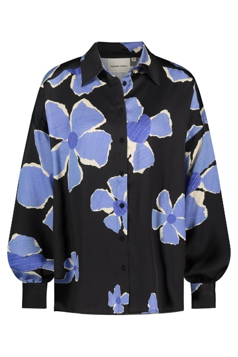 GABRIEL BLOUSE BLACK/CORNFLOWER BLU 4