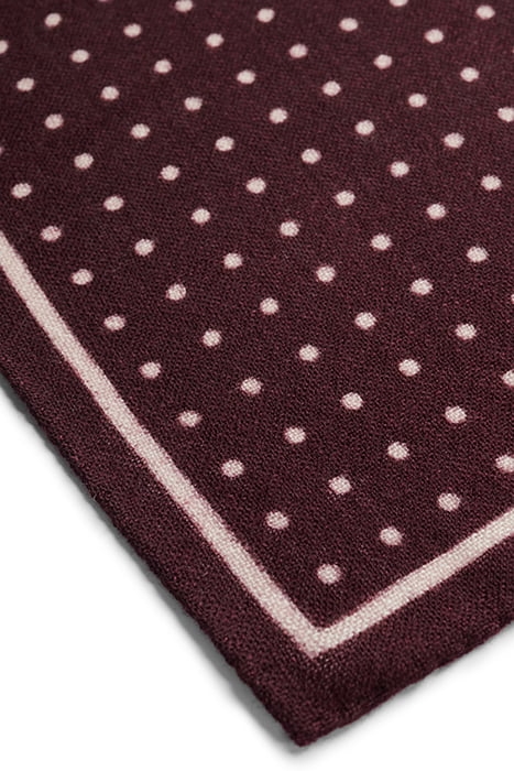 DARK RED DOTS POCKET SQUARE 3