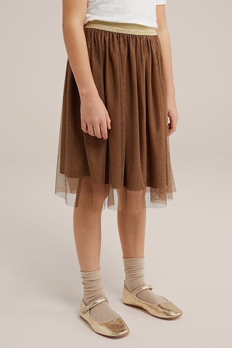 SKIRT MAXI LENGTH BROWN 1